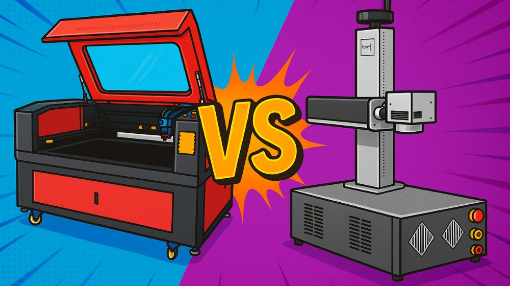 Máquina Laser CO2 vs. Fiber: Guia Completo para Corte e Gravação a Laser CNC